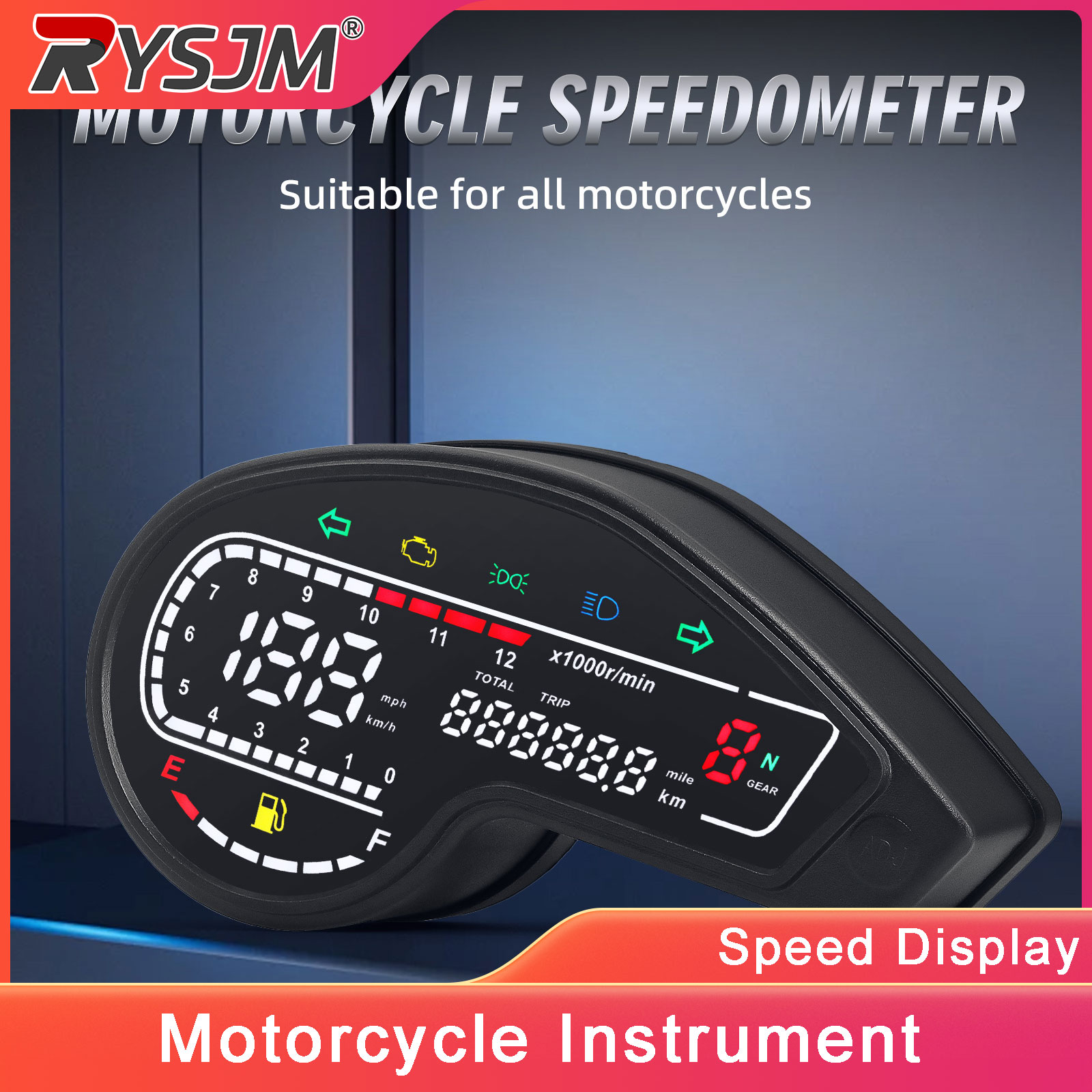 Motorcycle Gear Honda - ホンダ XR150 XR150 オートバイ LED デジタルスピードメーター走行距離計ギアタコメーターアッシー燃料レベル表示オートバイアクセサリー