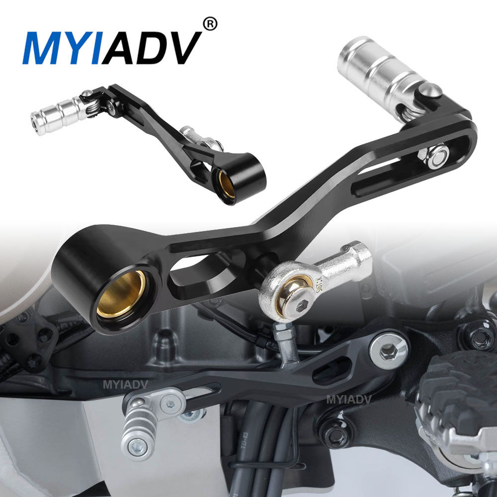 Motorcycle Gear Honda - オートバイ調整可能な折りたたみギアシフトシフターレバーホンダ CRF1000L アフリカツイン 2015-2018-ON リアフットブレーキペダルレバー