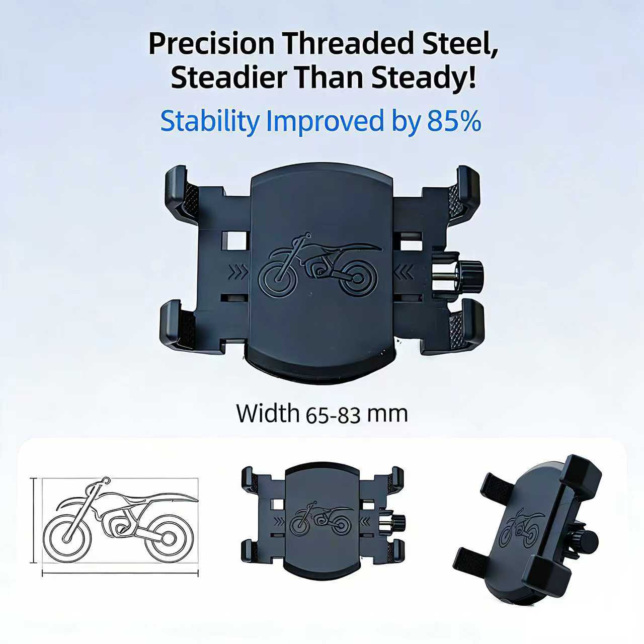 Motorcycle Gear Video - ヘルメット携帯電話マウントホルダーハーフシェル撮影ブラケットオートバイバイクナビゲーション屋外ライディング用ビデオ録画ギア