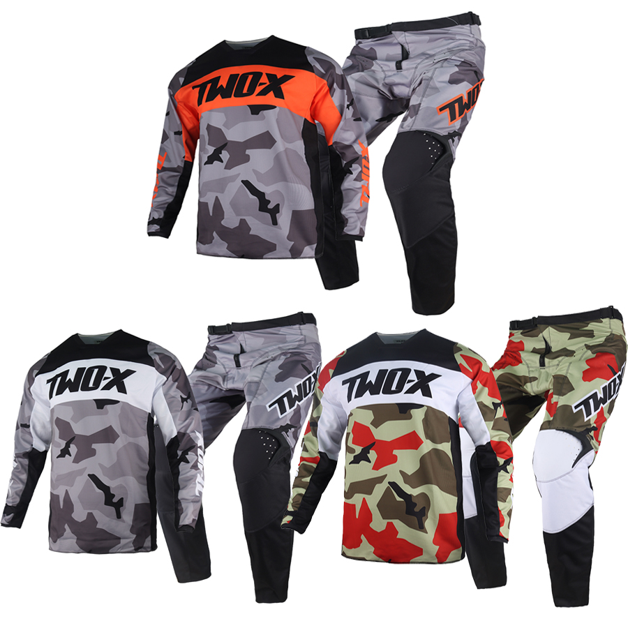 Motorcycle Gear Bundle - ツーXモトクロスジャージ＆パンツコンボギアセット ダートバイクMXレーシングオフロードエンデューロモトスーツ 大人用