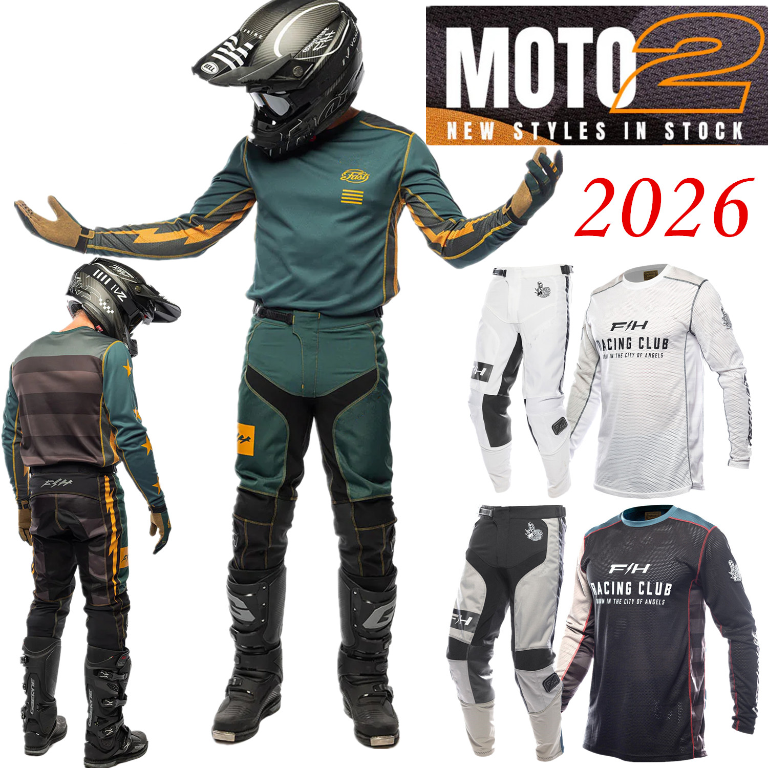 Motorcycle Gear Bundle - 2026 FH MXキット オフロード モトクロス ギアセット