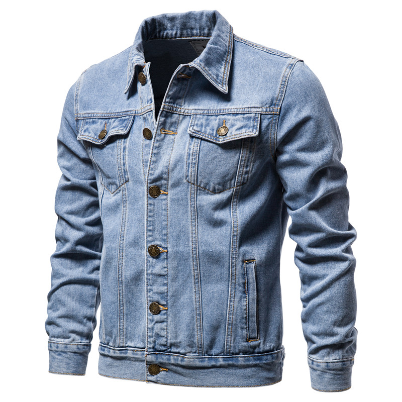 Motorcycle Gear Jeans - 2025年秋 メンズ 無地 デニムジャケット ファッション バイク
