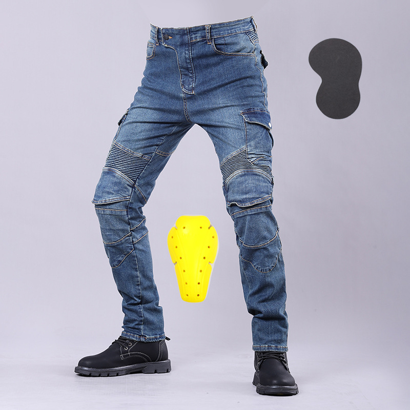 Motorcycle Gear Jeans - オートバイ用ジーンズ 四季対応 転倒防止 ナイト ロコモティブ レーシングパンツ