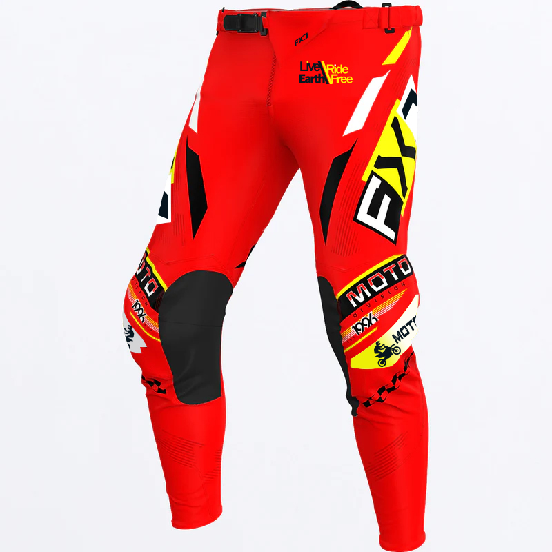 モトクロスパンツ レッド 子供 ティーンエイジャー 大人 M - Motorcycle Gear Bundle のレビューと価格
