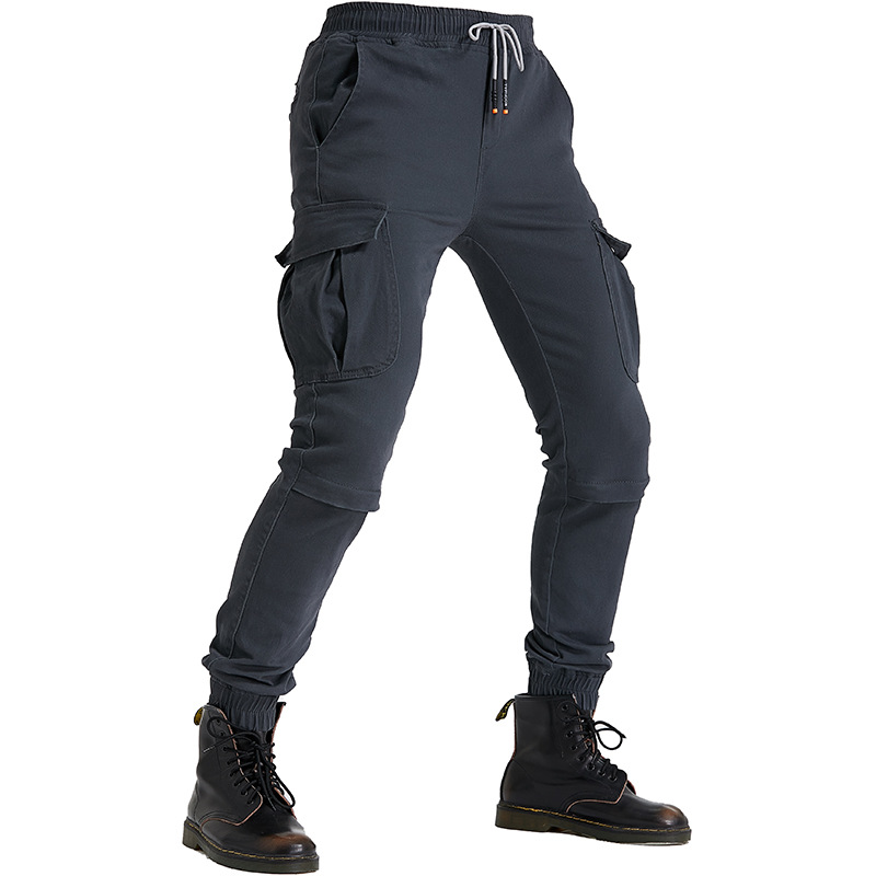 バイク作業用レギンス、多ポケット付き保護具付きジーンズ、男性 - Motorcycle Gear Jeans のレビューと価格