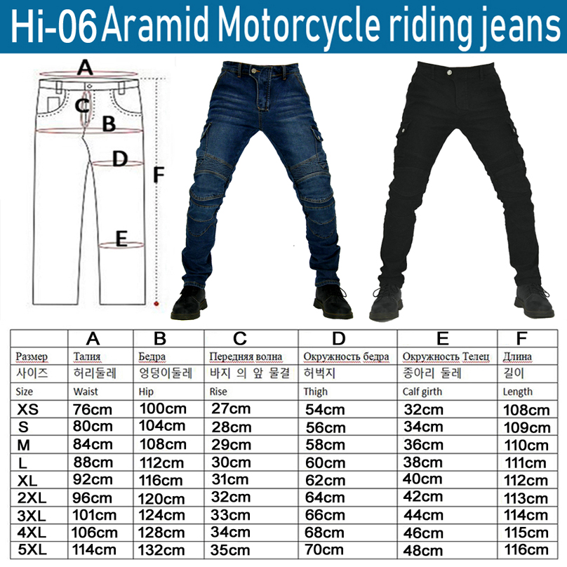 ケブラー製バイクパンツ メンズ プロテクター付きライディング - Motorcycle Gear Jeans のレビューと価格