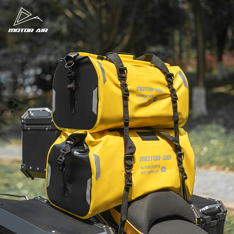 モーターエア イエロー バイクバッグ 2026年新作 リアシ - Motorcycle Gear Organizer のレビューと価格