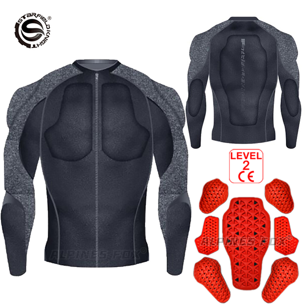 夏男性オートバイソフトアーマージャケット CE レベル 2  - Motorcycle Gear Alpine のレビューと価格