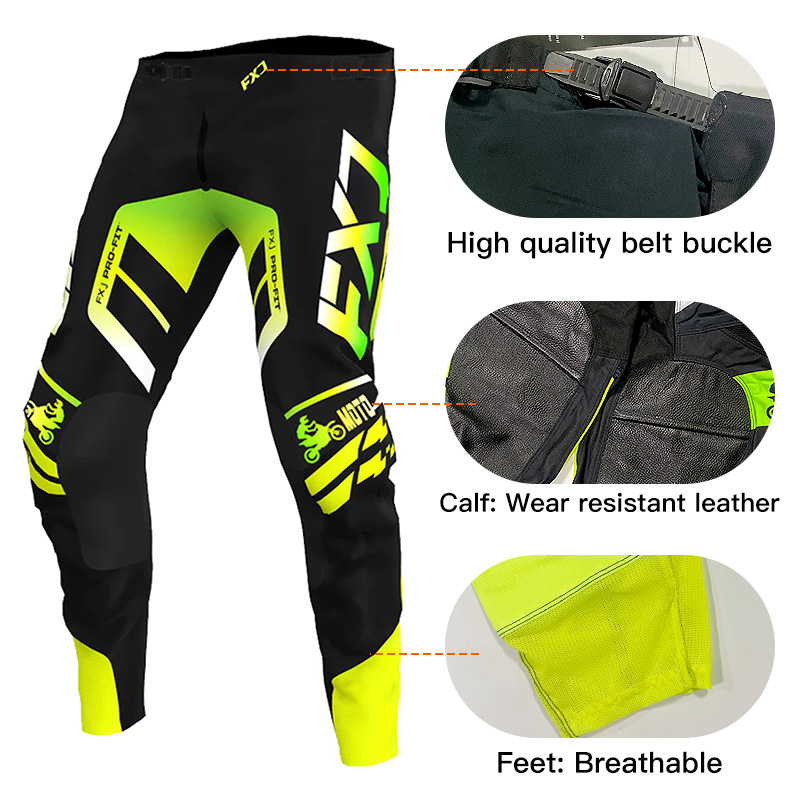 オフロードバイクジャージ＆パンツ 大人用 ホワイト ピンク  - Motorcycle Gear White のレビューと価格