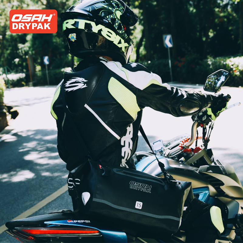 OSAH アーミーグリーンオートバイバッグ 15L リアシー - Motorcycle Gear Organizer のレビューと価格