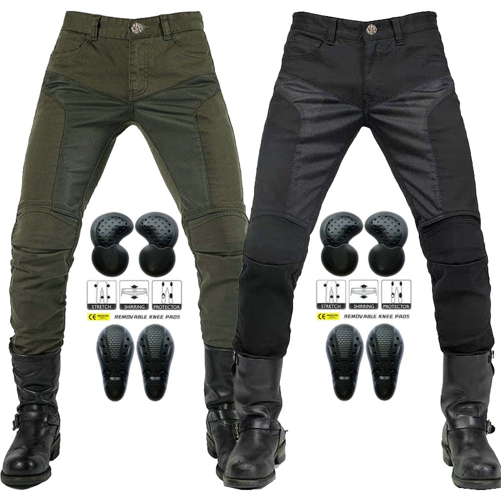 オートバイ用サマーライディングジーンズ,通気性,伸縮性,モト - Motorcycle Gear Jeans のレビューと価格