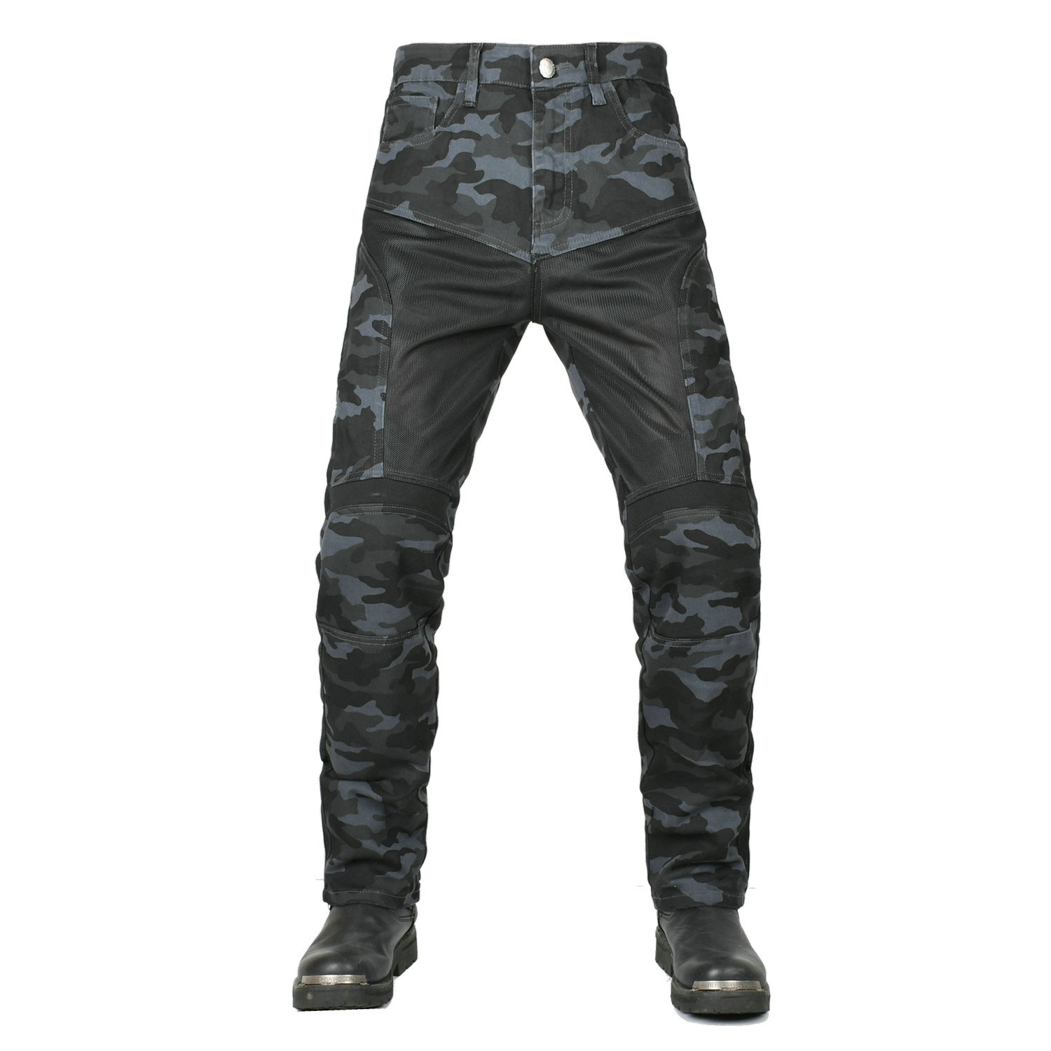 オートバイライディングジーンズ夏通気性デニムパンツスリムフィ - Motorcycle Gear Jeans のレビューと価格